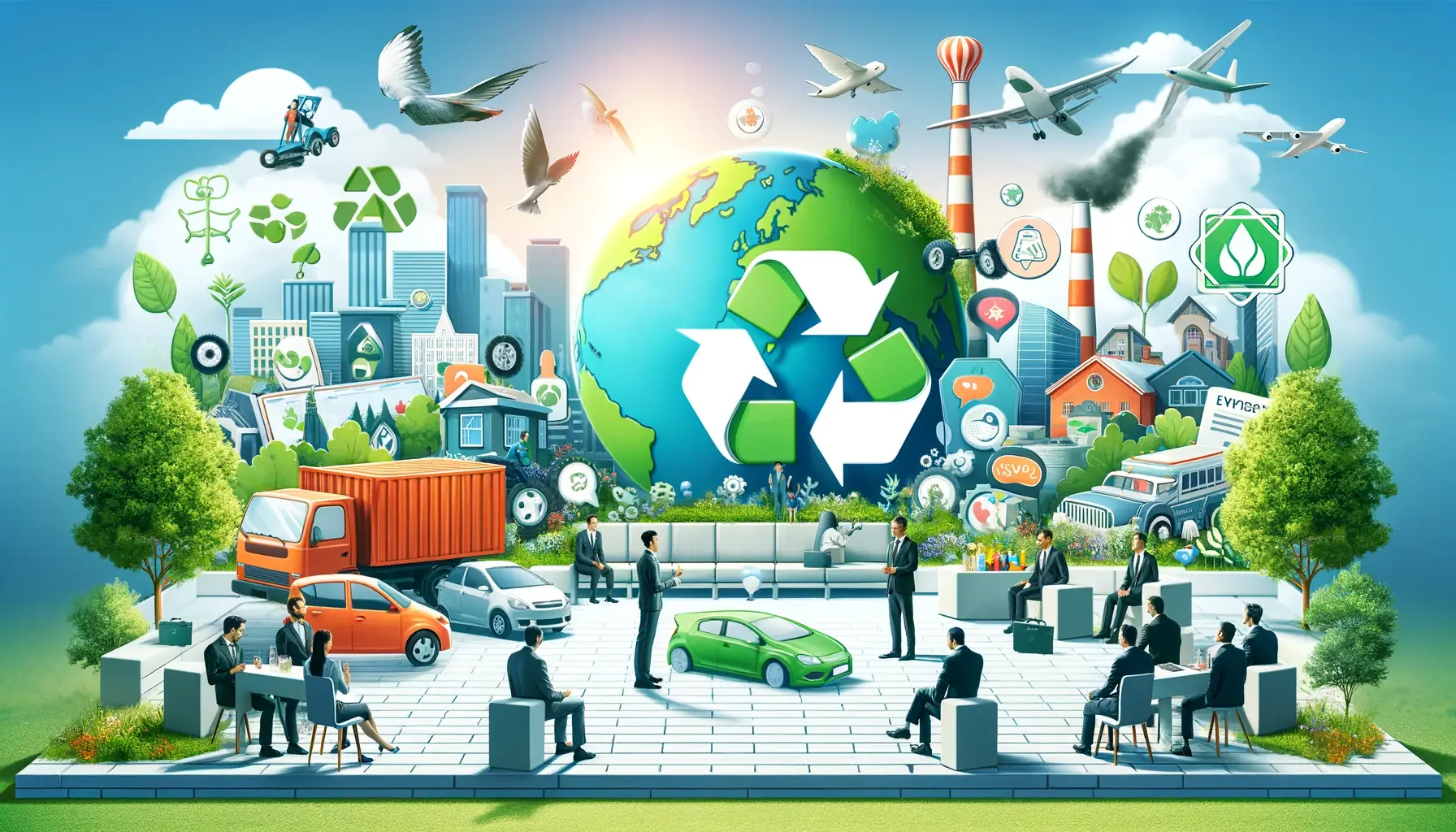 L'Importance du Recyclage des Véhicules pour l'Environnement voici unevoicivoici une ISS lustrassions illustration mets démontrant l'importance du recyclage des véhicules pour l'environnement